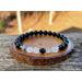 Faceted Tourmaline Quartz and Tourmaline Bracelet by Rock My Zen